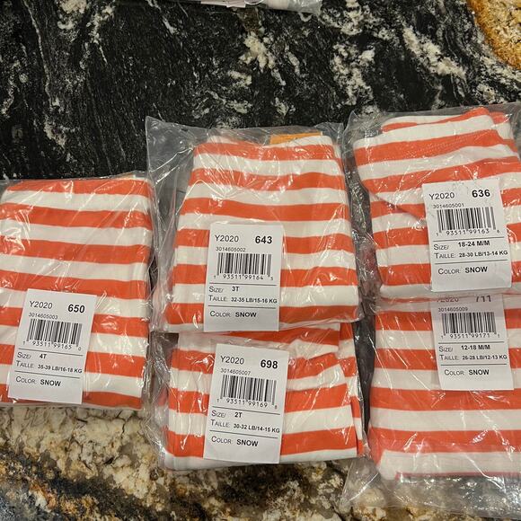 NWT Gymboree Ivory & Orange Striped Leggings & Halloween Cat/Pumpkin Top - Picture 13 of 14